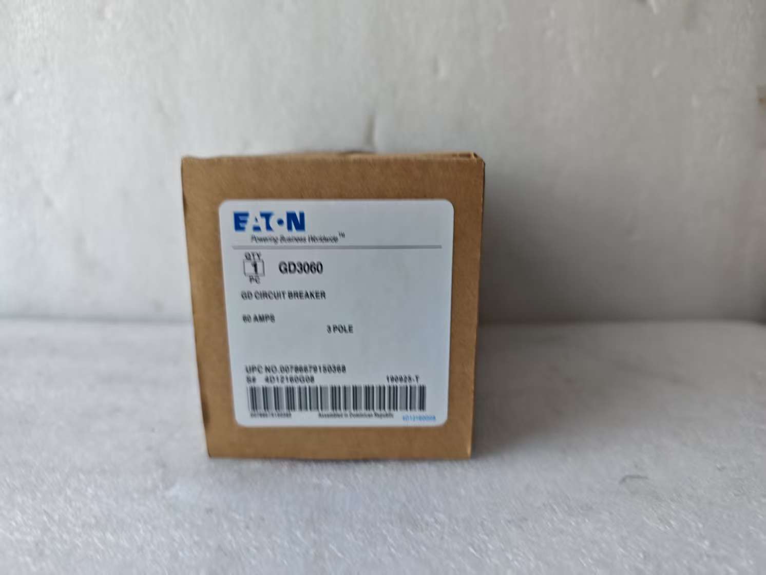 1PC Brand New Eaton GD3060 GD3060 Circuit Breaker DHL Expedited Shipping