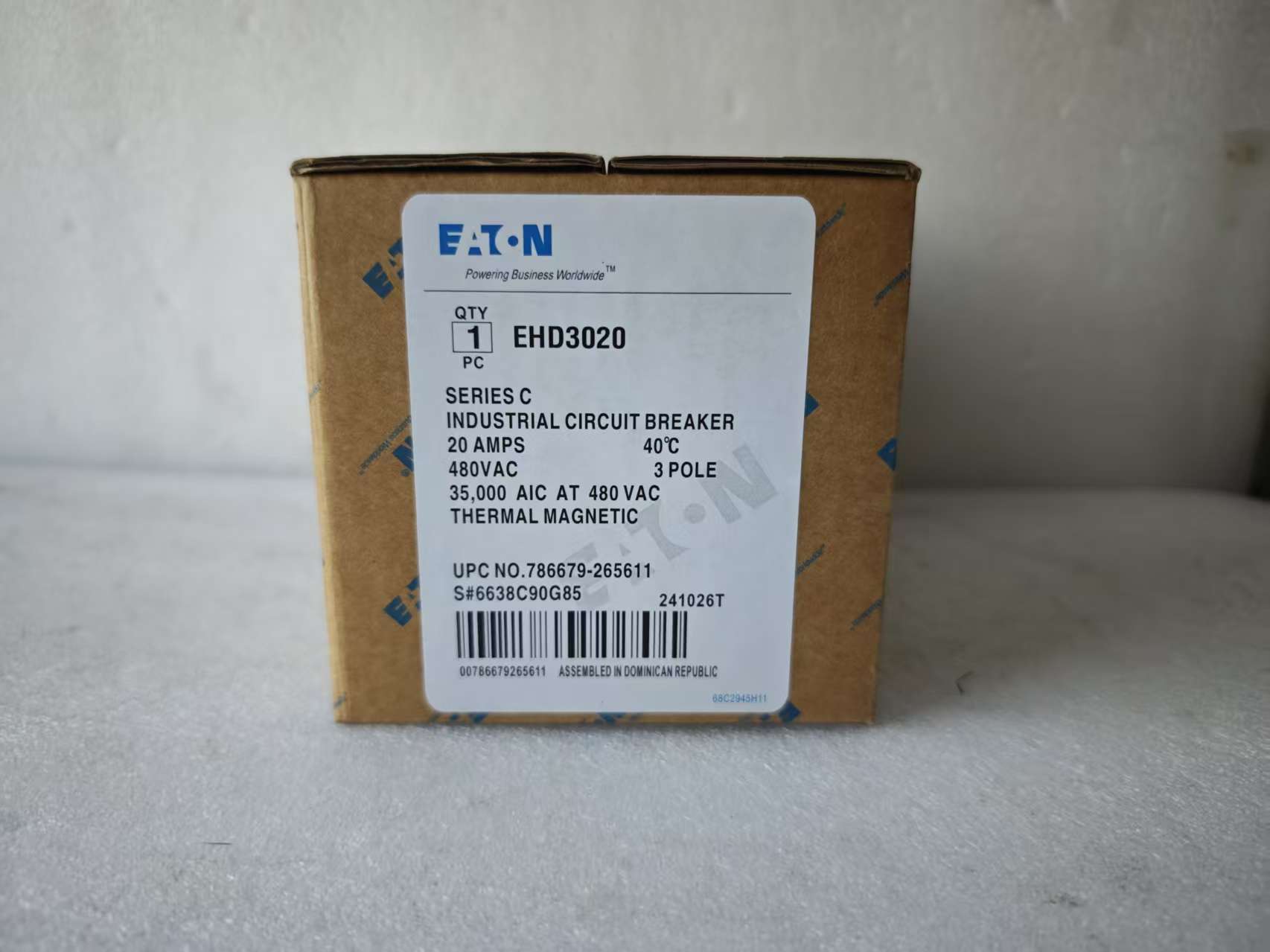 1PC Brand New Eaton EHD3020 EHD3020 Circuit Breaker DHL Expedited Shipping