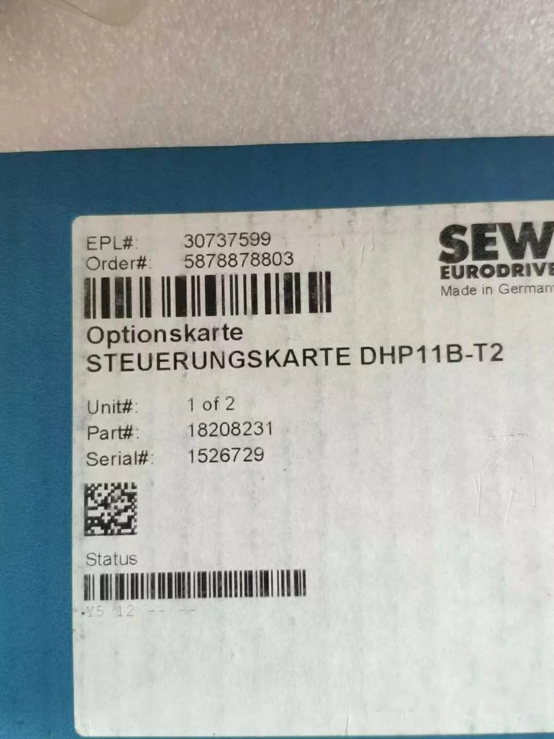Sew Driver Programming Card Dhp11-T2 Distributor B2b Online Controller Servostar