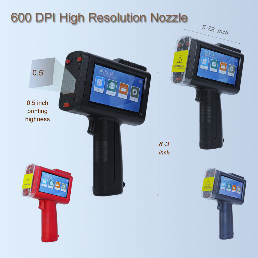 Handheld Smart Inkjet Printer Date Qr Code Barcode Printing Logo Lable Machine Factory Agenter